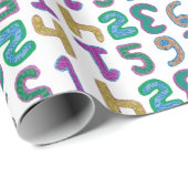 カラフルな数包装紙 ラッピングペーパー (ロールコーナー)