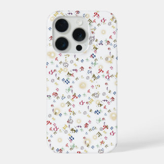 カラフルな数字で表した十二星座 iPhone 15 PROケース