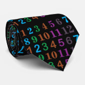カラフルな数字 ネクタイ (ロール)