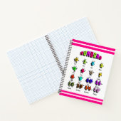 カラフルな数字 ノートブック (内部)