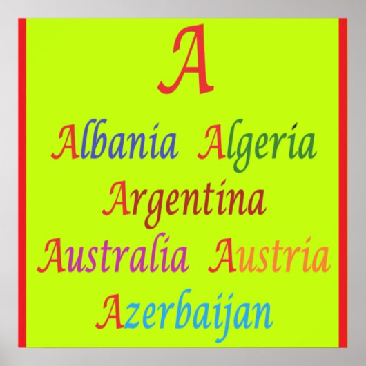 カラフルな文字で学ぶ教育デザイン ポスター (正面)