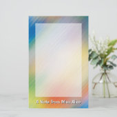 カラフルな文房具 便箋 (スタンド正面)