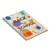 カラフルな新学期のデザイン　ランドセル付き ノートブック (右側)