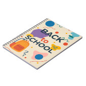 カラフルな新学期のデザイン　ランドセル付き ノートブック (左側)