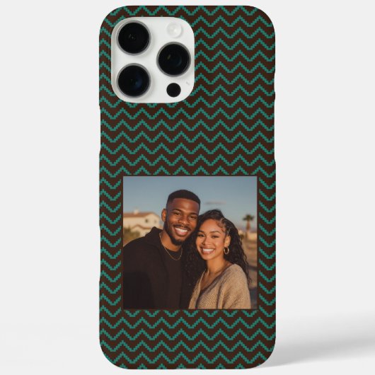 カラフルな新居祝いのギフトアイデア チェブロン Case-Mate iPhoneケース (裏面)