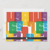 カラフルな新年の写真の休日カード シーズンカード (裏面)