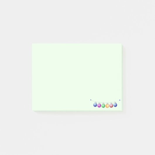 カラフルな新年の装飾 ポストイット (正面)