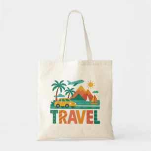 カラフルな旅の冒険 トートバッグ