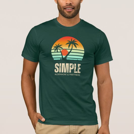 カラフルな日没 Tシャツ (正面)
