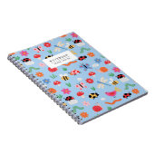 カラフルな昆虫柄ノート ノートブック (右側)