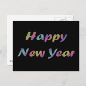 カラフルな明けましておめでとう シーズンポストカード (正面/裏面)