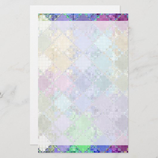 カラフルな明るいユニーク及びカスタマイズ可能 便箋 (正面/裏面)