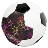 カラフルな星が幻想的に踊る サッカーボール (3/4)