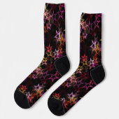 カラフルな星が幻想的に踊る ソックス (左)