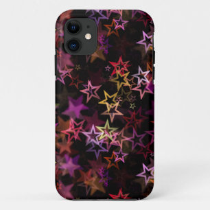 カラフルな星が幻想的に踊る iPhone 11 ケース