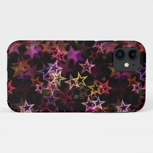カラフルな星が幻想的に踊る Case-Mate iPhoneケース (裏面(横))