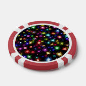 カラフルな星の花火デザイン ポーカーチップ (シングル)