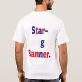 カラフルな星条旗USAフラグTシャツ Tシャツ (裏面)