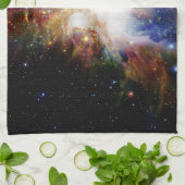 カラフルな星雲 キッチンタオル (折り畳み)