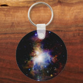カラフルな星雲 キーホルダー (正面)