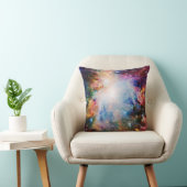 カラフルな星雲 クッション (椅子)
