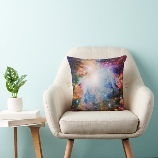 カラフルな星雲 クッション (椅子)