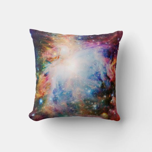 カラフルな星雲 クッション (正面)