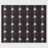 カラフルな星雲 ラッピングペーパー (フラット)