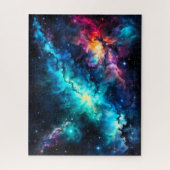 カラフルな星雲 銀河 宇宙 ジグソーパズル (縦)