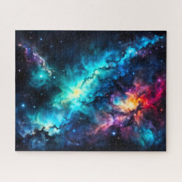 カラフルな星雲 銀河 宇宙 ジグソーパズル