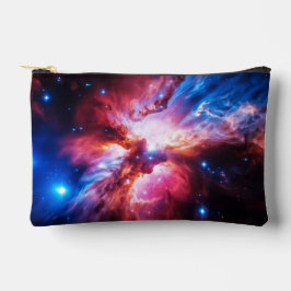カラフルな星雲 銀河 宇宙 星 コズミック ユニバース アクセサリーポーチ