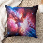 カラフルな星雲 銀河 宇宙 星 コズミック ユニバース クッション (ブランケット)