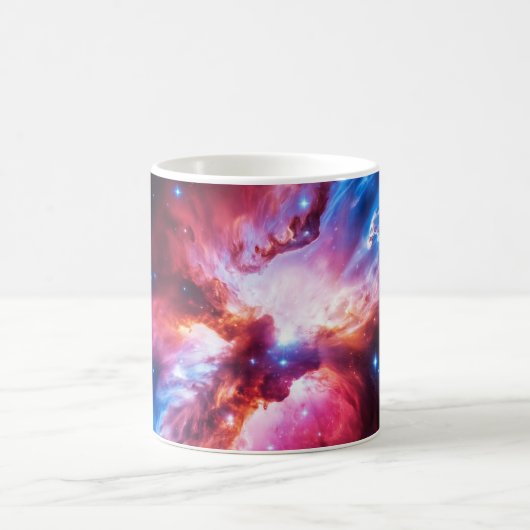カラフルな星雲 銀河 宇宙 星 コズミック ユニバース コーヒーマグカップ (中央)