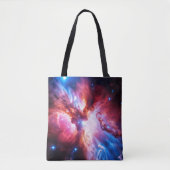 カラフルな星雲 銀河 宇宙 星 コズミック ユニバース トートバッグ (正面)