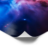 カラフルな星雲 銀河 宇宙 星 コズミック ユニバース ポスター (コーナー)