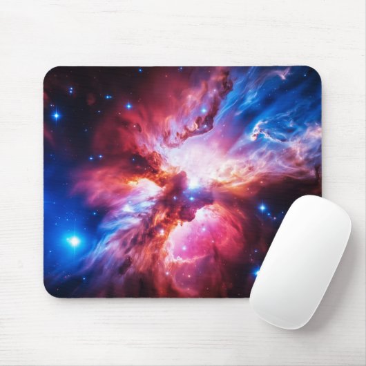 カラフルな星雲 銀河 宇宙 星 コズミック ユニバース マウスパッド (マウス)