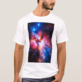 カラフルな星雲 銀河 宇宙 星 コズミック ユニバース Tシャツ