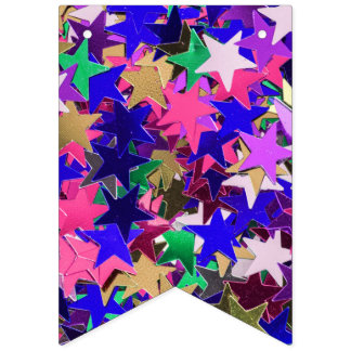 カラフルな星 バンティングフラッグ