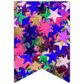 カラフルな星 バンティングフラッグ (第3の旗)