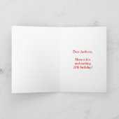 カラフルな星 + 虹パターン"10"誕生日# カード (内部)