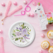 カラフルな春のラベンダーの花のシャワー7"プレート ペーパープレート (パーティー)