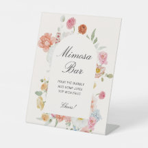 カラフルな春の花のアーチ ミモザバー