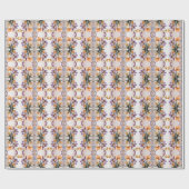 カラフルな春の花のラッピングペーパー ラッピングペーパー (フラット)