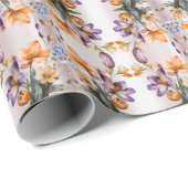 カラフルな春の花のラッピングペーパー ラッピングペーパー (ロールコーナー)