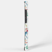 カラフルな春の花の模様 SAMSUNG GALAXYケース (右側面)