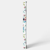 カラフルな春の花の模様 SAMSUNG GALAXYケース (左側面)