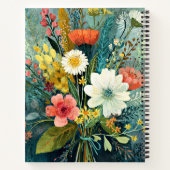 カラフルな春の花束 ノートブック (裏面)