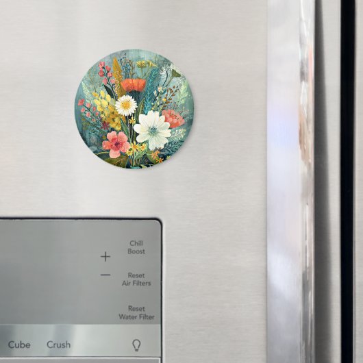カラフルな春の花束 マグネット (インサイチュ (冷蔵庫))