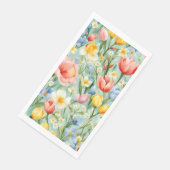 カラフルな春の花畑の絵 (コーナー)