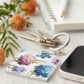 カラフルな春の花 キーホルダー (正面右)